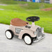 Ride on Sliding Car with Horn and Under-Seat Storage in Cream - Little and Giant Explorers AIYAPLAY