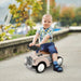 Ride on Sliding Car with Horn and Under-Seat Storage in Cream - Little and Giant Explorers AIYAPLAY