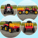 Ride On Tractor with Detachable Trailer, Remote Control and Music 12V in Red - Little and Giant Explorers HOMCOM