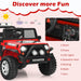 Ride on Truck with Parent Remote Control in Red 12V - Little and Giant Explorers Costway