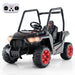 Kids Ride-On UTV with 3 Adjustable Speeds in Red and Black 24V - Little and Giant Explorers Costway