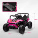 Kids Ride-On UTV with Remote and Four Suspension Wheels in Pink 12V - Little and Giant Explorers AIYAPLAY