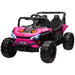 Kids Ride-On UTV with Remote and Four Suspension Wheels in Pink 12V - Little and Giant Explorers AIYAPLAY