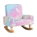 Glow-in-the-Dark Kids Rocking Chair with Rocking Feet - Little and Giant Explorers Costway