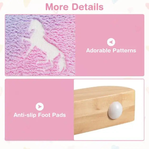 Glow-in-the-Dark Kids Rocking Chair with Rocking Feet - Little and Giant Explorers Costway