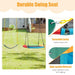 Kids Saucer Swing and Belt Swing Set | Adjustable Height - 150kg Capacity OUTSUNNY - Little and Giant Explorers Costway