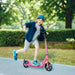 Kids Kick Scooter with Four-Level Adjustable Handlebar in Pink - Little and Giant Explorers AIYAPLAY