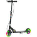Kids Scooter with 2 Light-Up Wheels in Black - Little and Giant Explorers AIYAPLAY