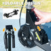 Kids Scooter with 2 Light-Up Wheels in Black - Little and Giant Explorers AIYAPLAY
