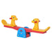 Colorful kids seesaw with animal design, adjustable height for indoor and outdoor play
