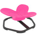 Pink butterfly-shaped stool on a white background