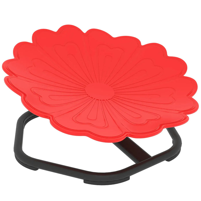 Kids Swivel Chair Red Flower Shape | 360° Swivel Design and Anti-Slip Strips - Little and Giant Explorers AIYAPLAY