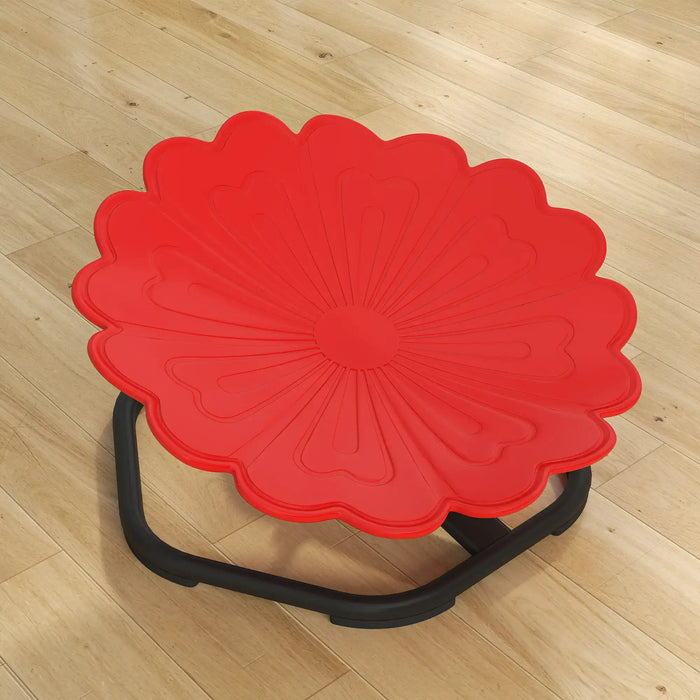 Kids Swivel Chair Red Flower Shape | 360° Swivel Design and Anti-Slip Strips - Little and Giant Explorers AIYAPLAY