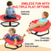 Kids Swivel Chair Red Flower Shape | 360° Swivel Design and Anti-Slip Strips - Little and Giant Explorers AIYAPLAY