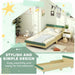 Single Bed Green Natural Wood Finish 190x90cm | Extended Length Junior Bed - Little and Giant Explorers AIYAPLAY