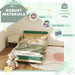 Single Bed Green Natural Wood Finish 190x90cm | Extended Length Junior Bed - Little and Giant Explorers AIYAPLAY