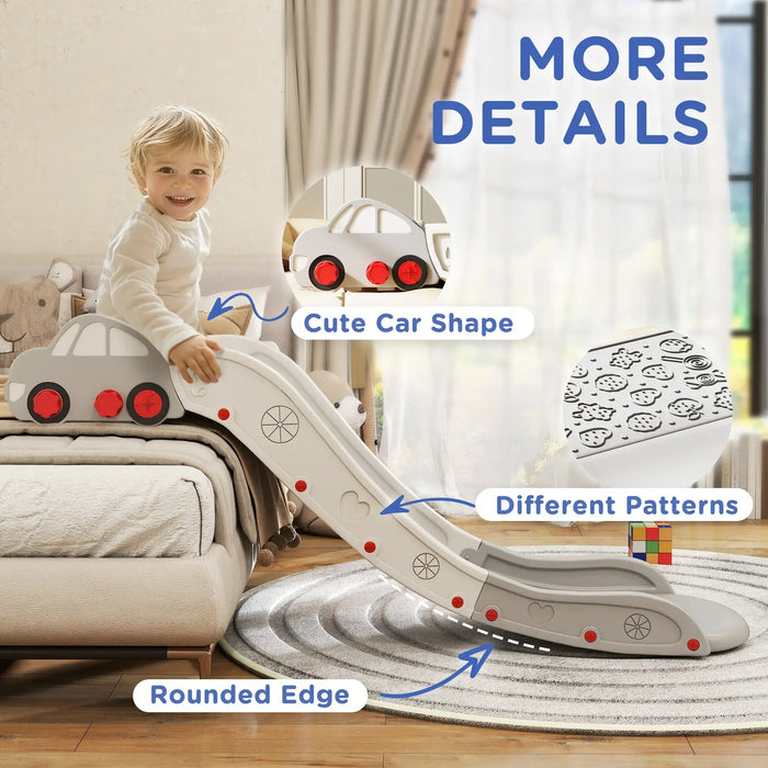 Kids Slide for Bed Grey | Compact Storage with Buffer Zone - Little and Giant Explorers AIYAPLAY