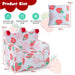 Kids Sofa Armchair with Pillow - Strawberry Design | Velvet Toddler Chair COSTWAY - Little and Giant Explorers Costway