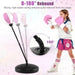 Kids Standing Punching Bag with Stand and Gloves in Pink and White - Little and Giant Explorers Costway