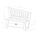 Storage Bench 'Corky' in Brown and White - Little and Giant Explorers AXI