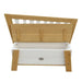 Storage Bench 'Corky' in Brown and White - Little and Giant Explorers AXI