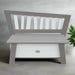 Storage Bench 'Corky' in Grey and White - Little and Giant Explorers AXI