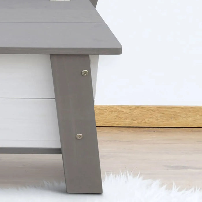 Storage Bench 'Corky' in Grey and White - Little and Giant Explorers AXI