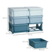 Kids Storage Unit with 6 Drawers | Premium Construction for Ages 3-6 (Blue Edition) - Little and Giant Explorers HOMCOM