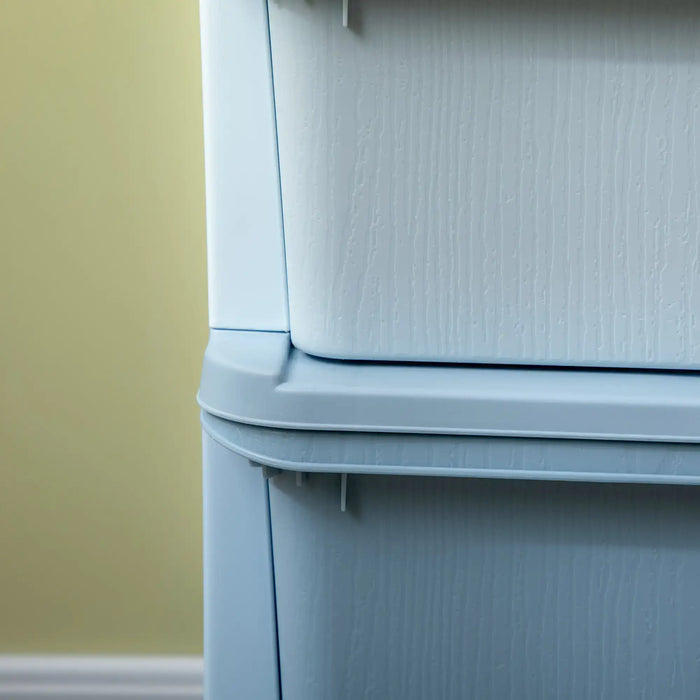 Kids Storage Unit with 6 Drawers | Premium Construction for Ages 3-6 (Blue Edition) - Little and Giant Explorers HOMCOM