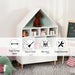 Kids Storage Unit | White House-Shaped Bookcase with 8 Shelves and Drawer HOMCOM - Little and Giant Explorers HOMCOM