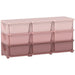 Kids Storage Unit Pink | 9 Drawers with 60kg Total Capacity - Little and Giant Explorers HOMCOM