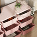 Kids Storage Unit Pink | 9 Drawers with 60kg Total Capacity - Little and Giant Explorers HOMCOM