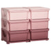 Kids Storage Unit | 6-Drawer Design for Ages 3-6 Years (Pink Edition) - Little and Giant Explorers HOMCOM