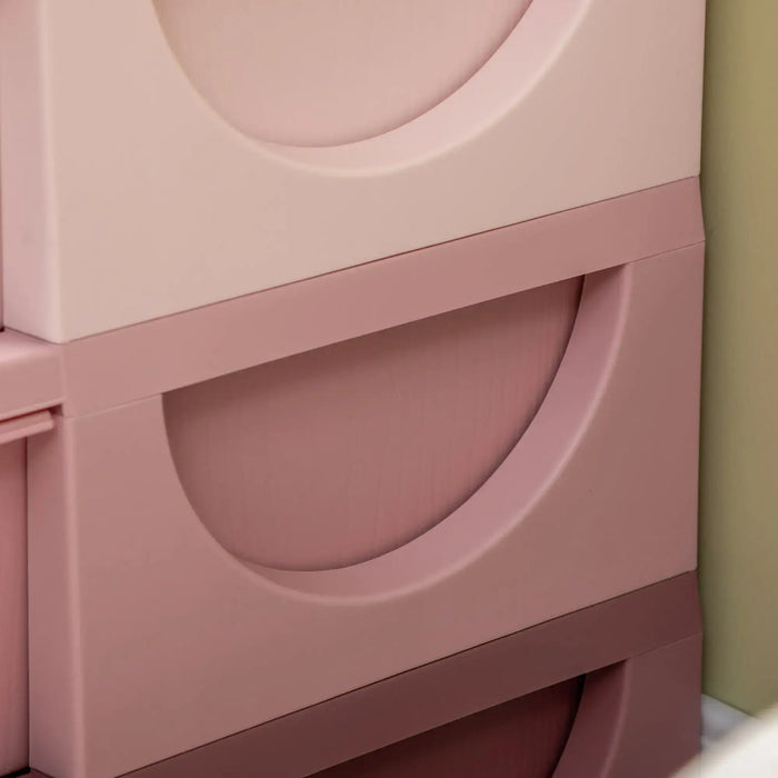 Kids Storage Unit | 6-Drawer Design for Ages 3-6 Years (Pink Edition) - Little and Giant Explorers HOMCOM