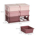 Kids Storage Unit with Six Drawers in Pink - Little and Giant Explorers HOMCOM