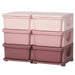 Kids Storage Unit with Six Drawers in Pink - Little and Giant Explorers HOMCOM