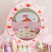 Kids Strawberry Theme Vanity Table with Stool and Mirror - Little and Giant Explorers AIYAPLAY