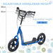 Stunt Scooter with 12'' EVA Tyres, Foot Brace and Rear Brake in Blue - Little and Giant Explorers HOMCOM