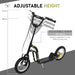 Kids Stunt Scooter with Dual Brakes in Black - Little and Giant Explorers HOMCOM