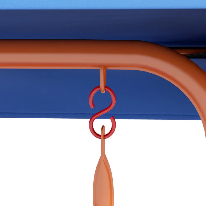 Kids Swing Chair | Cowboy Design with Adjustable Canopy - Little and Giant Explorers Outsunny