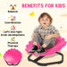 Kids Swivel Sensory Chair – 360° Spinning Pink Flower Seat | AIYAPLAY - Little and Giant Explorers AIYAPLAY