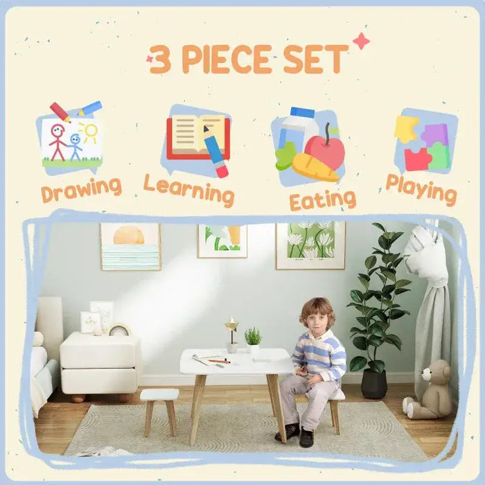 Kids Table and Chair Set - Little and Giant Explorers AIYAPLAY