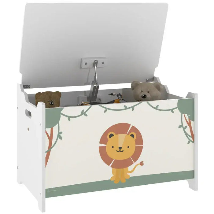 Kids Toy Storage Box – Large Green Chest with Safety Hinge | Spacious Organiser for Toys AIYAPLAY - Little and Giant Explorers AIYAPLAY