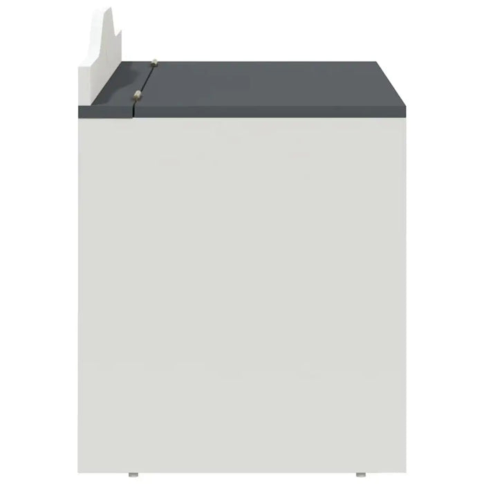 Kids Toy Storage Box with Chalkboard – Grey and White | Creative Writing Surface VIDAXL - Little and Giant Explorers vidaXL