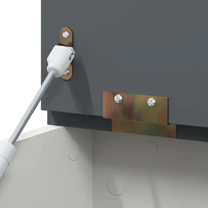 Kids Toy Storage Box with Chalkboard – Grey and White | Creative Writing Surface VIDAXL - Little and Giant Explorers vidaXL