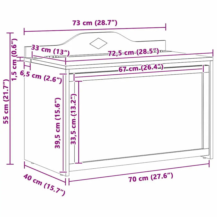 Kids Toy Storage Box with Chalkboard – White | Creative Writing Surface VIDAXL - Little and Giant Explorers vidaXL