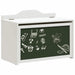 Kids Toy Storage Box with Chalkboard – White | Creative Writing Surface VIDAXL - Little and Giant Explorers vidaXL