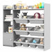 Kids Toy Storage Organiser – Grey | 8 Storage Bins with Shelves and Cabinet COSTWAY - Little and Giant Explorers