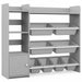 Kids Toy Storage Organiser – Grey | 8 Storage Bins with Shelves and Cabinet COSTWAY - Little and Giant Explorers