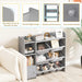 Kids Toy Storage Organiser – Grey | 8 Storage Bins with Shelves and Cabinet COSTWAY - Little and Giant Explorers